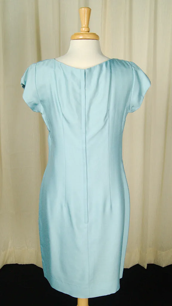 1960s Blue Shift w Coat Dress