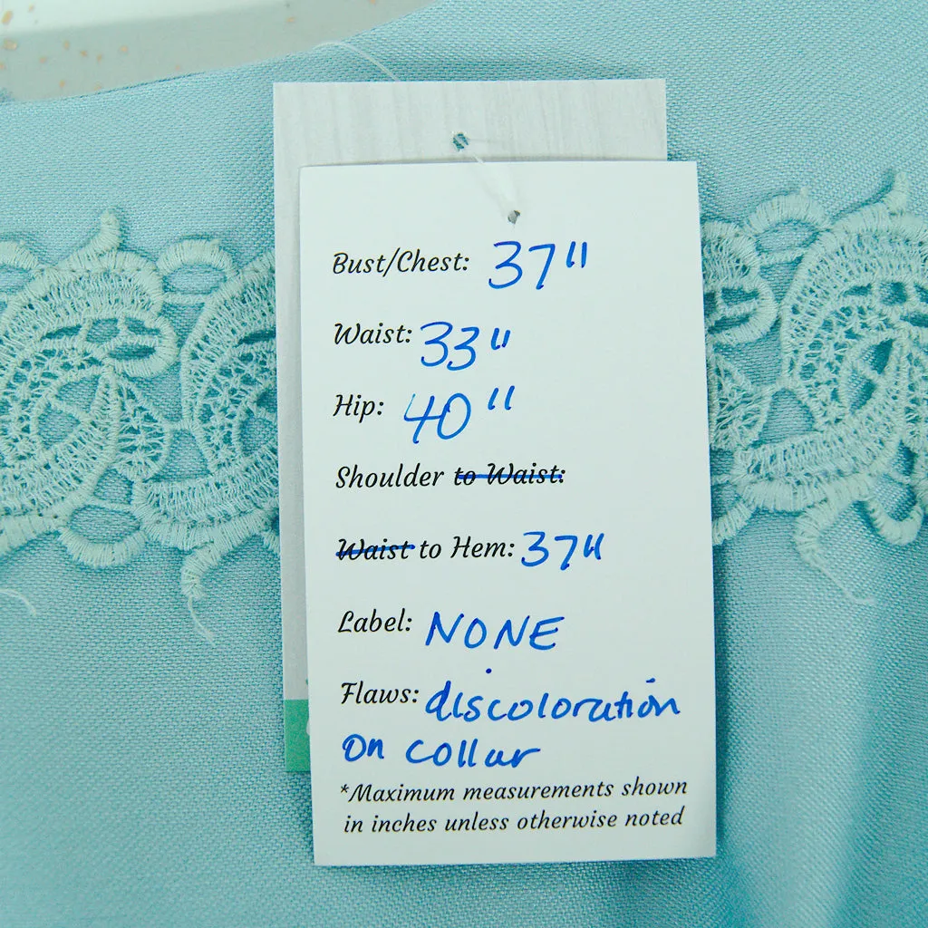 1960s Blue Shift w Coat Dress