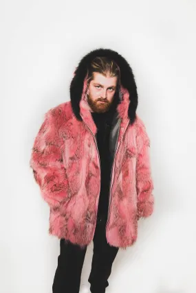 45 | Men's Coyote Jacket With Hood Trim Fox
