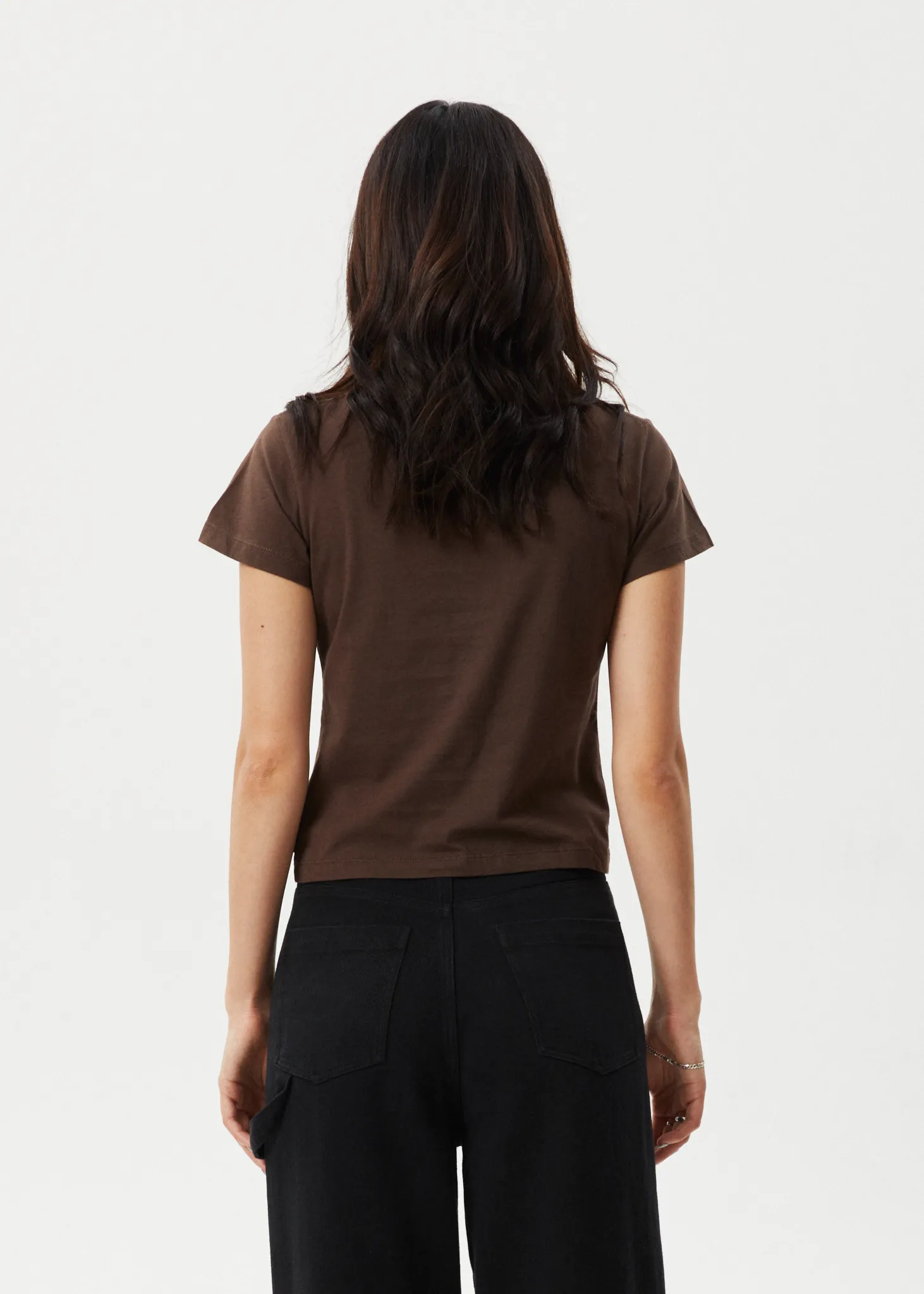 AFENDS Womens Alohaz - Baby Tee - Coffee Pink