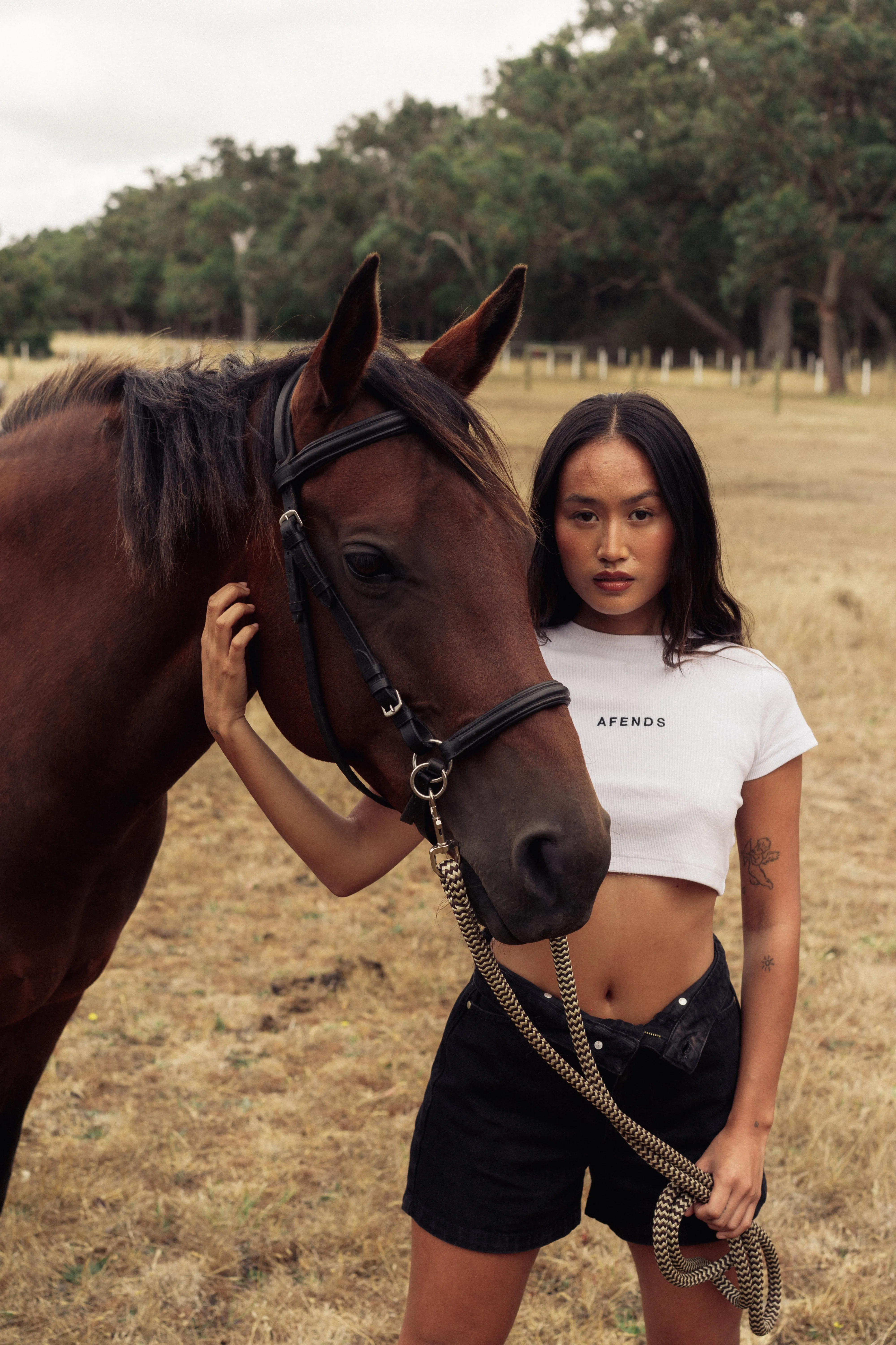 AFENDS Womens Boundless - Ribbed Cropped T-Shirt - White