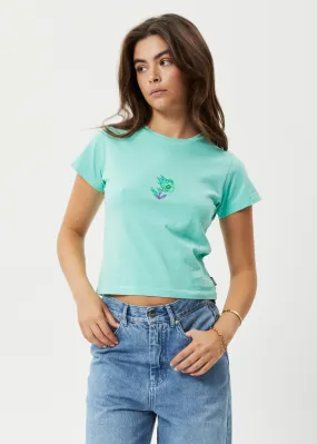 AFENDS Womens Create Not Destroy - Baby T-Shirt - Mint