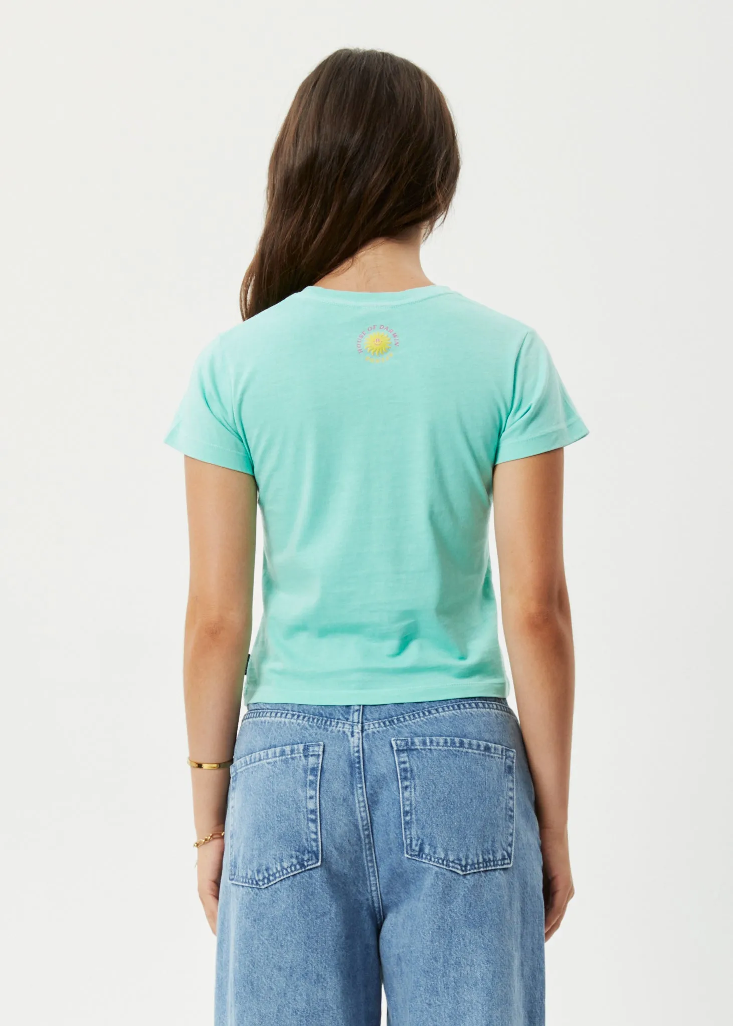 AFENDS Womens Create Not Destroy - Baby T-Shirt - Mint
