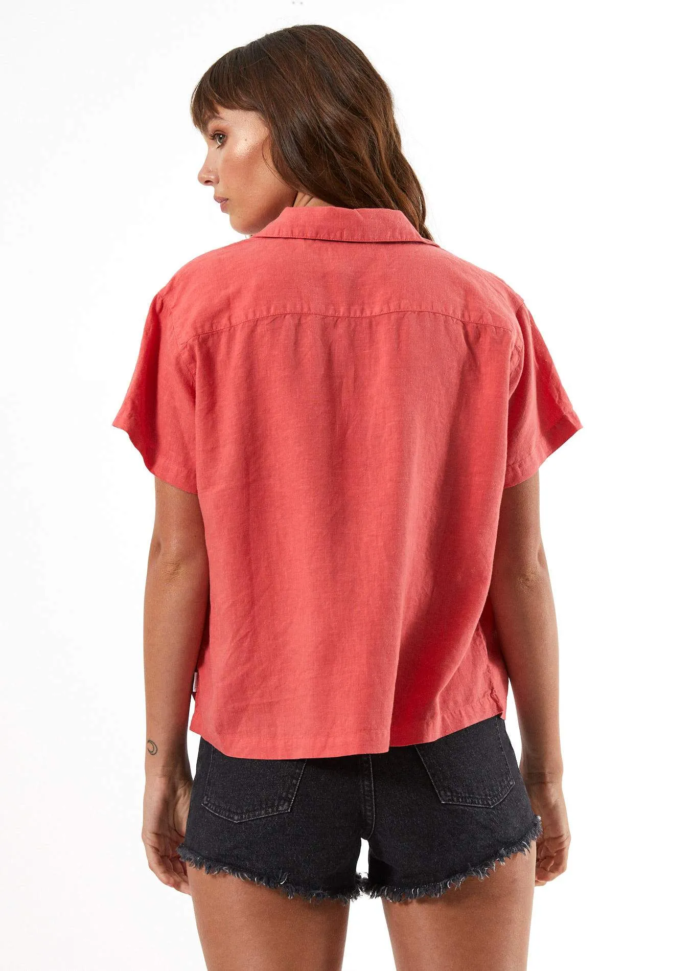 Afends Womens Mood - Hemp Short Sleeve Shirt
