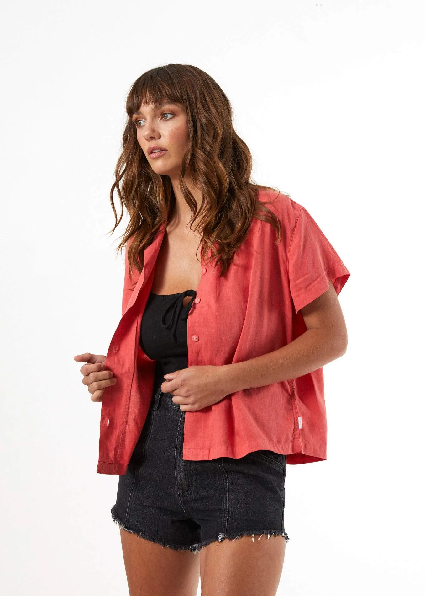 Afends Womens Mood - Hemp Short Sleeve Shirt