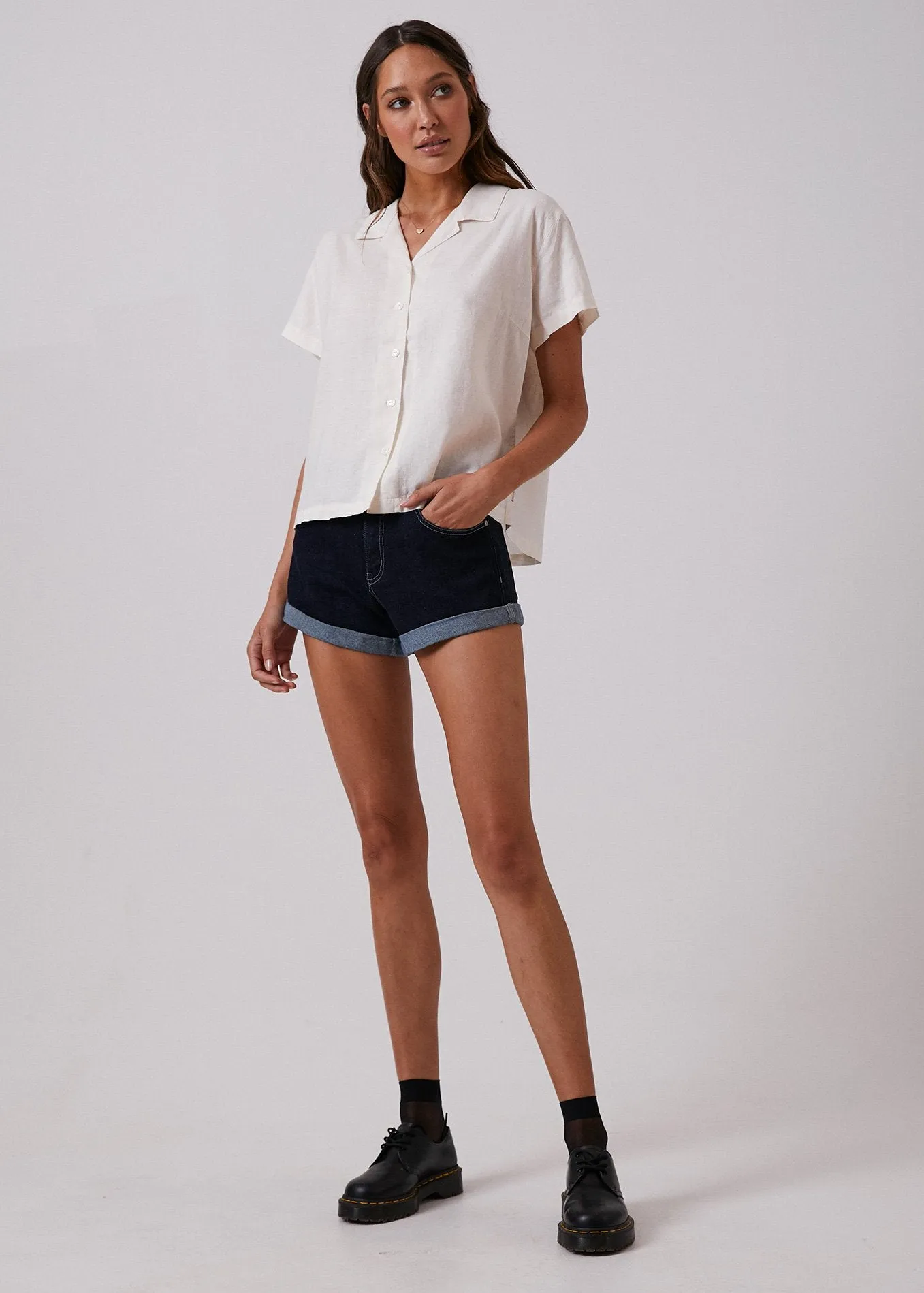 Afends Womens Mood - Hemp Short Sleeve Shirt
