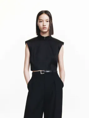 Back Zip Cropped Top