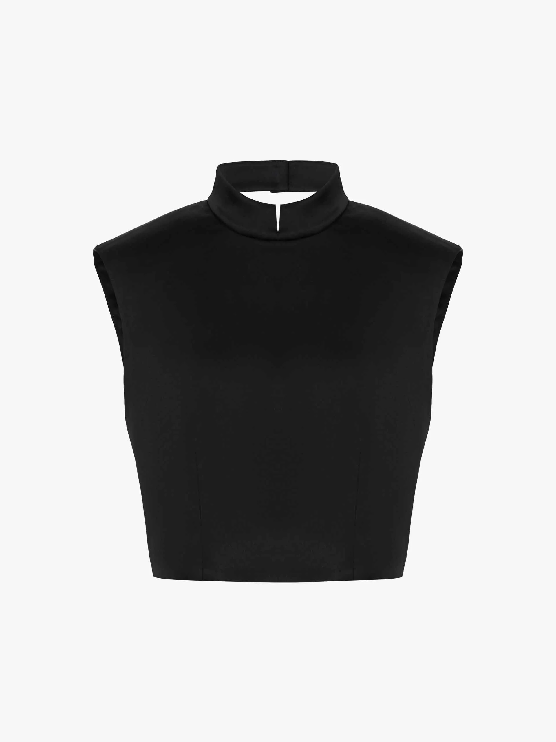 Back Zip Cropped Top