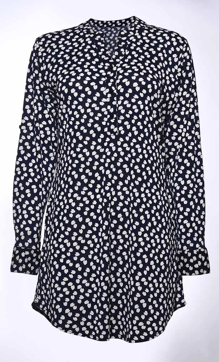 Basic Tunic with Front Placket and Pockets
