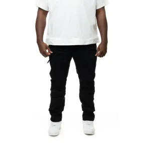 Big and Tall - Rip & Repair Engineered Jeans - Jet Black