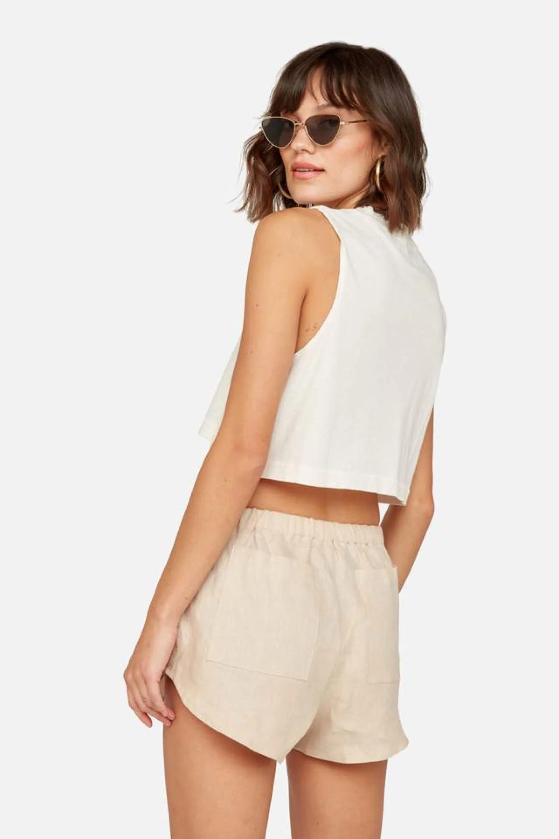 Bone Vintage Crop Tank
