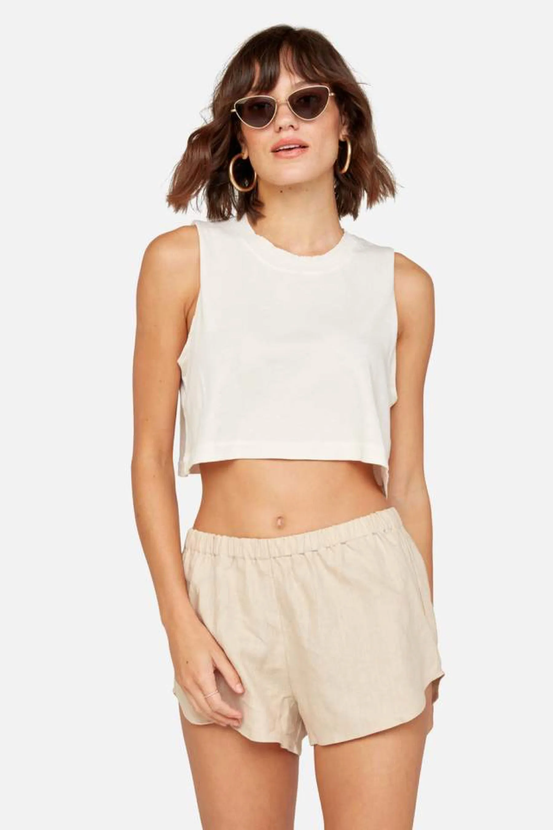 Bone Vintage Crop Tank