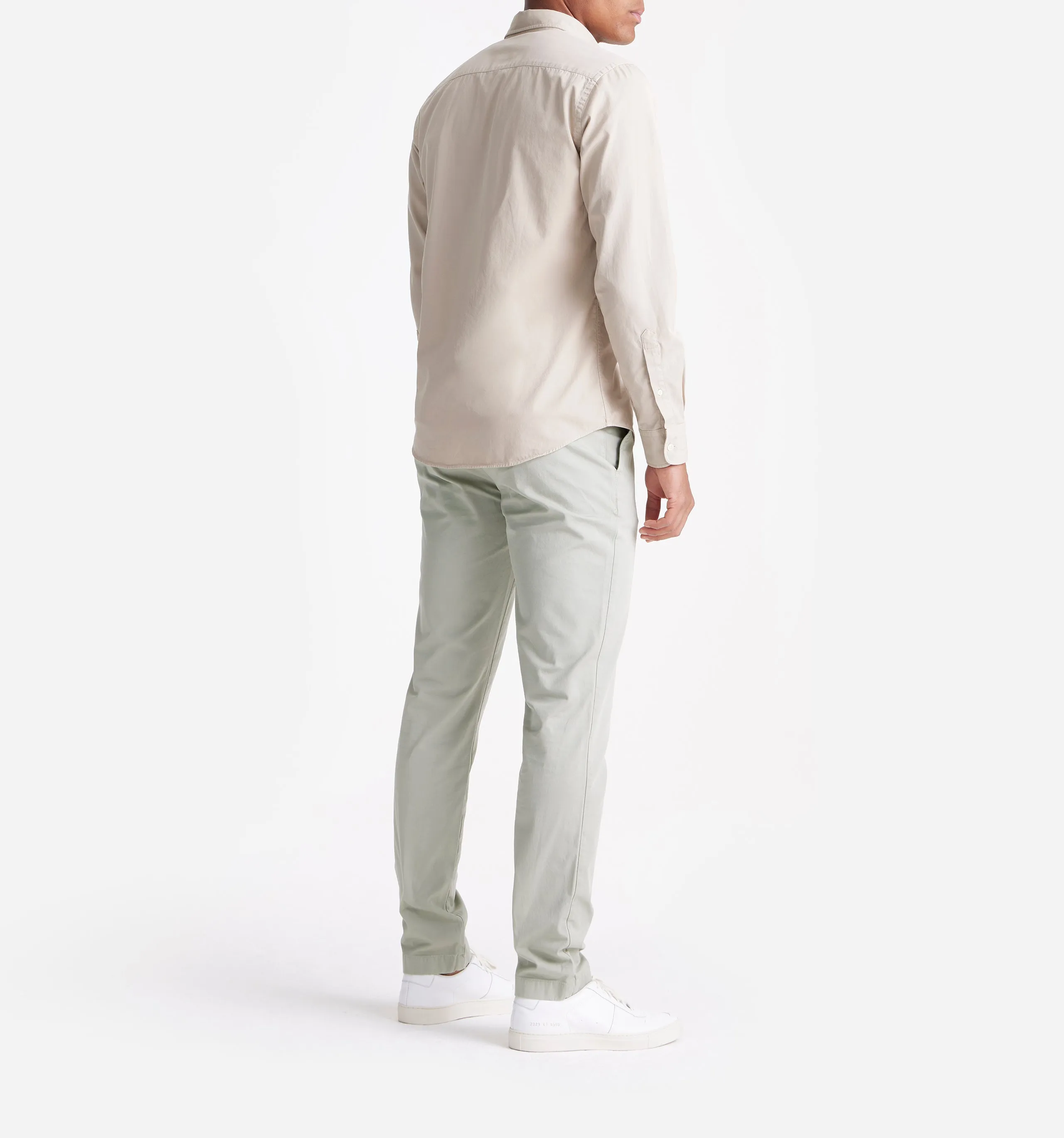 Button Down Garment Dyed Shirt Humus