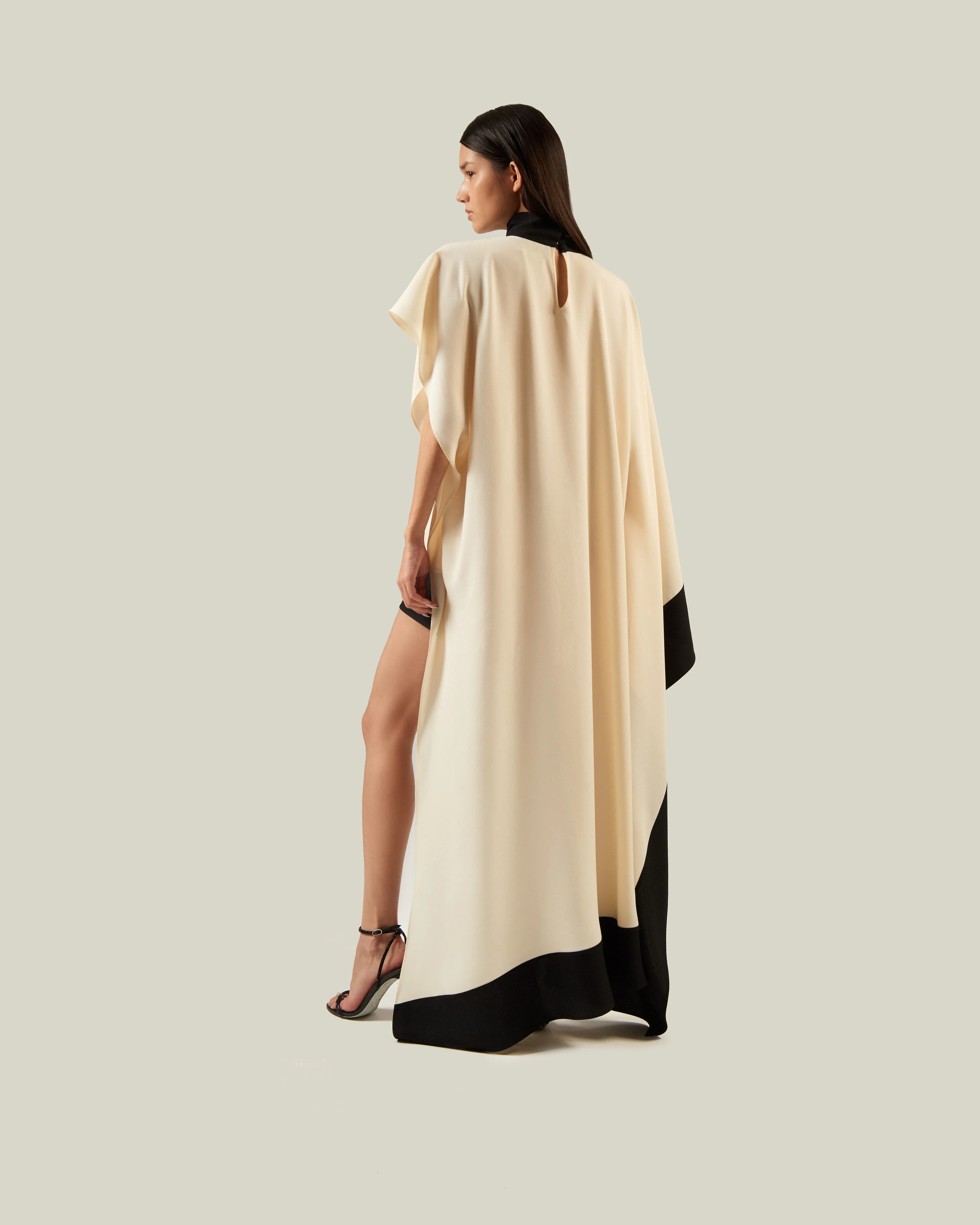California Corniche Kaftan in Ivory