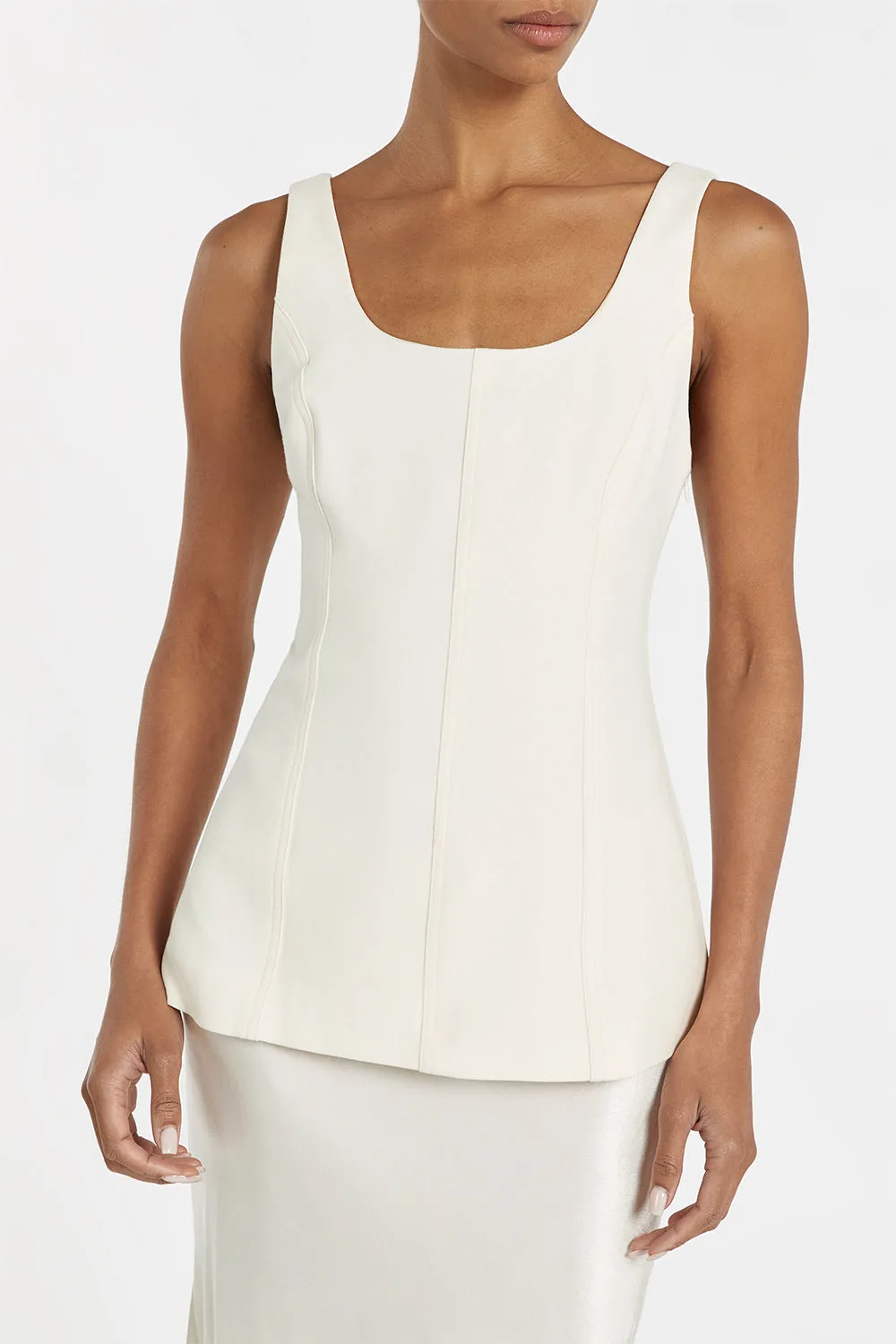 CAREY BUTTER SCOOP NECK TOP