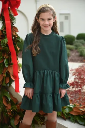 Cece Dress- Hunter Green