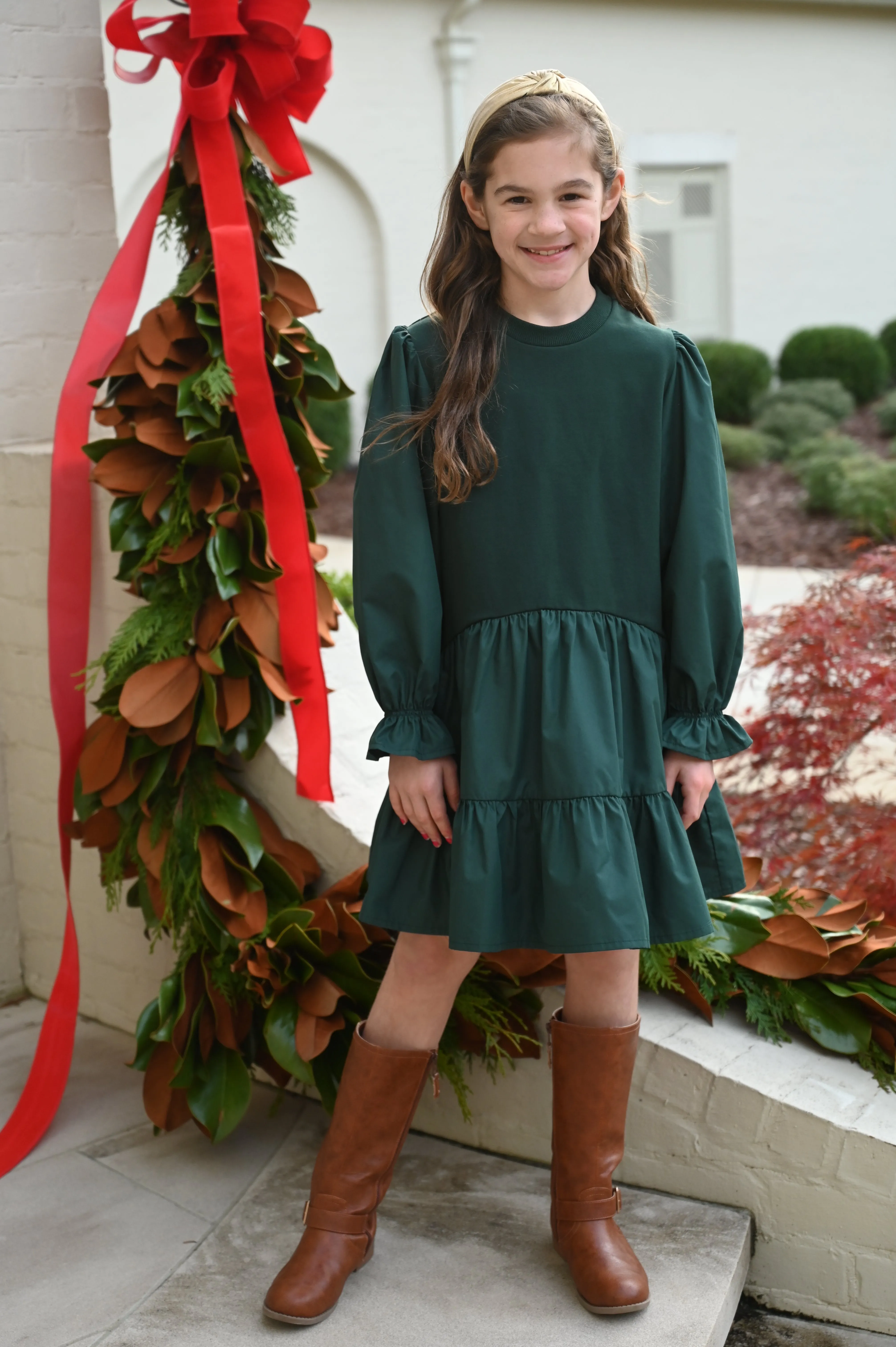 Cece Dress- Hunter Green