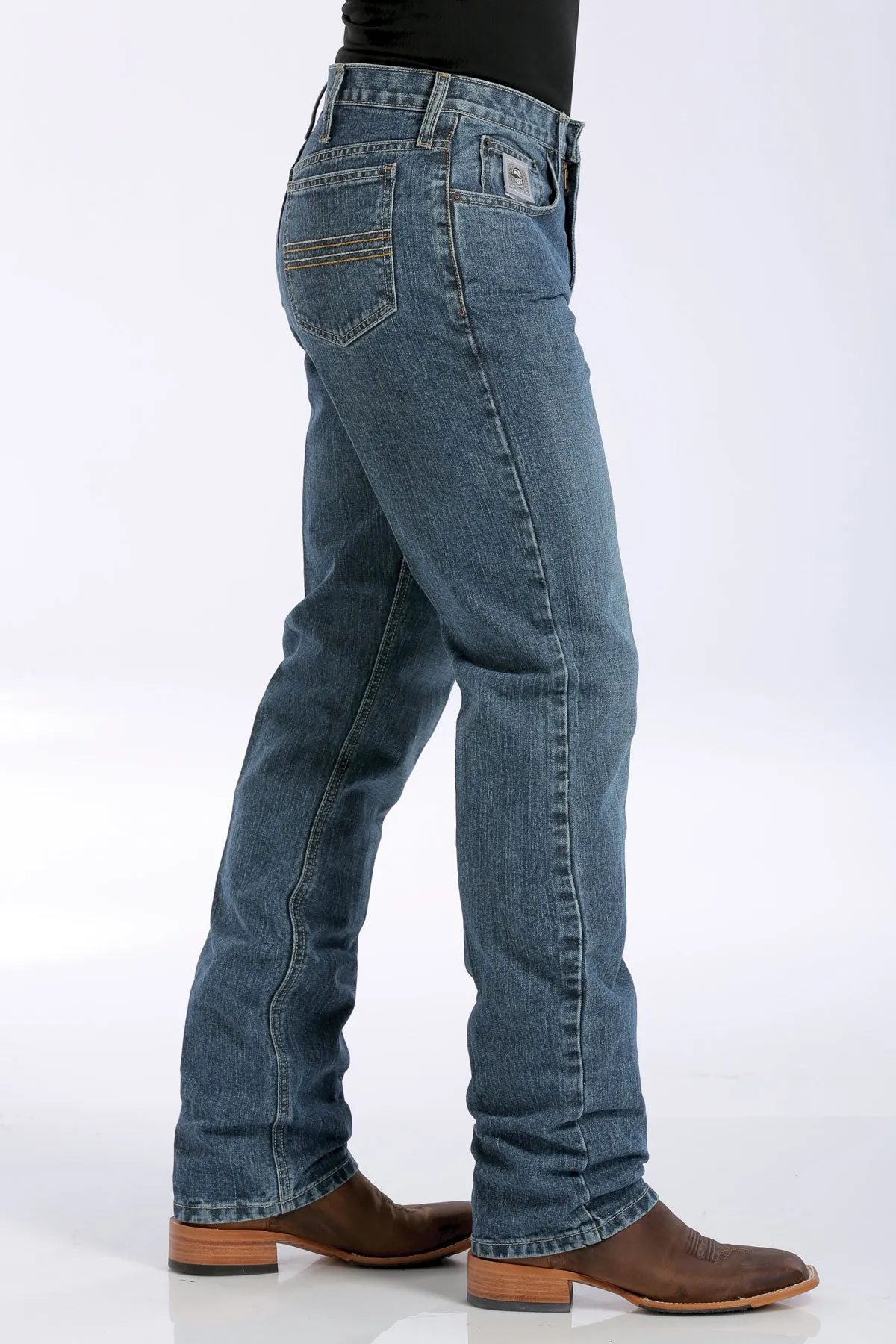 'Cinch' Men's Silver Label Slim Fit - Medium Stonewash