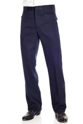 Circle S Mens Navy Polyester Solid Dress Ranch Pant Western 35
