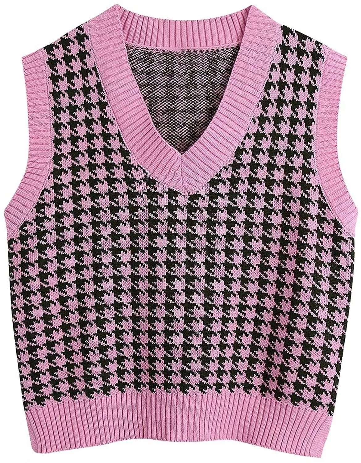 Classic Houndstooth Sweater Vest