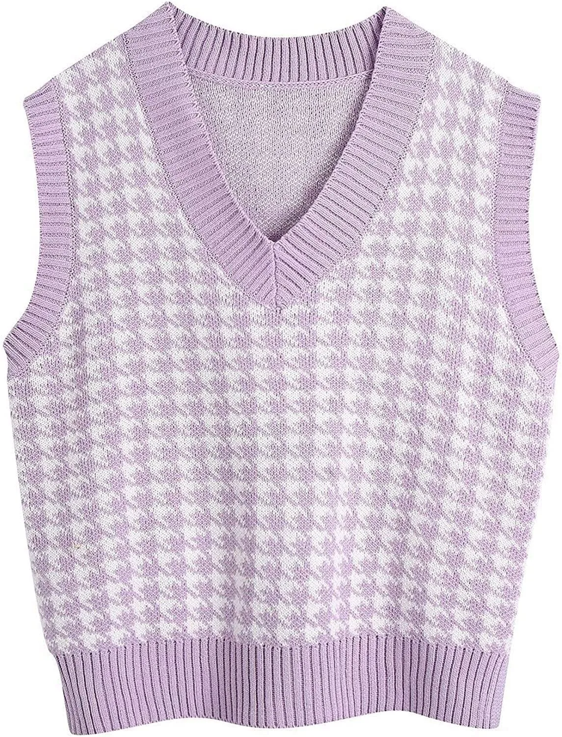 Classic Houndstooth Sweater Vest