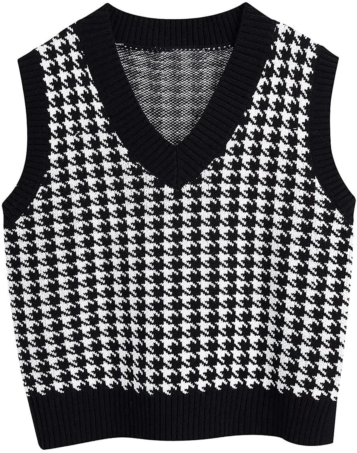 Classic Houndstooth Sweater Vest