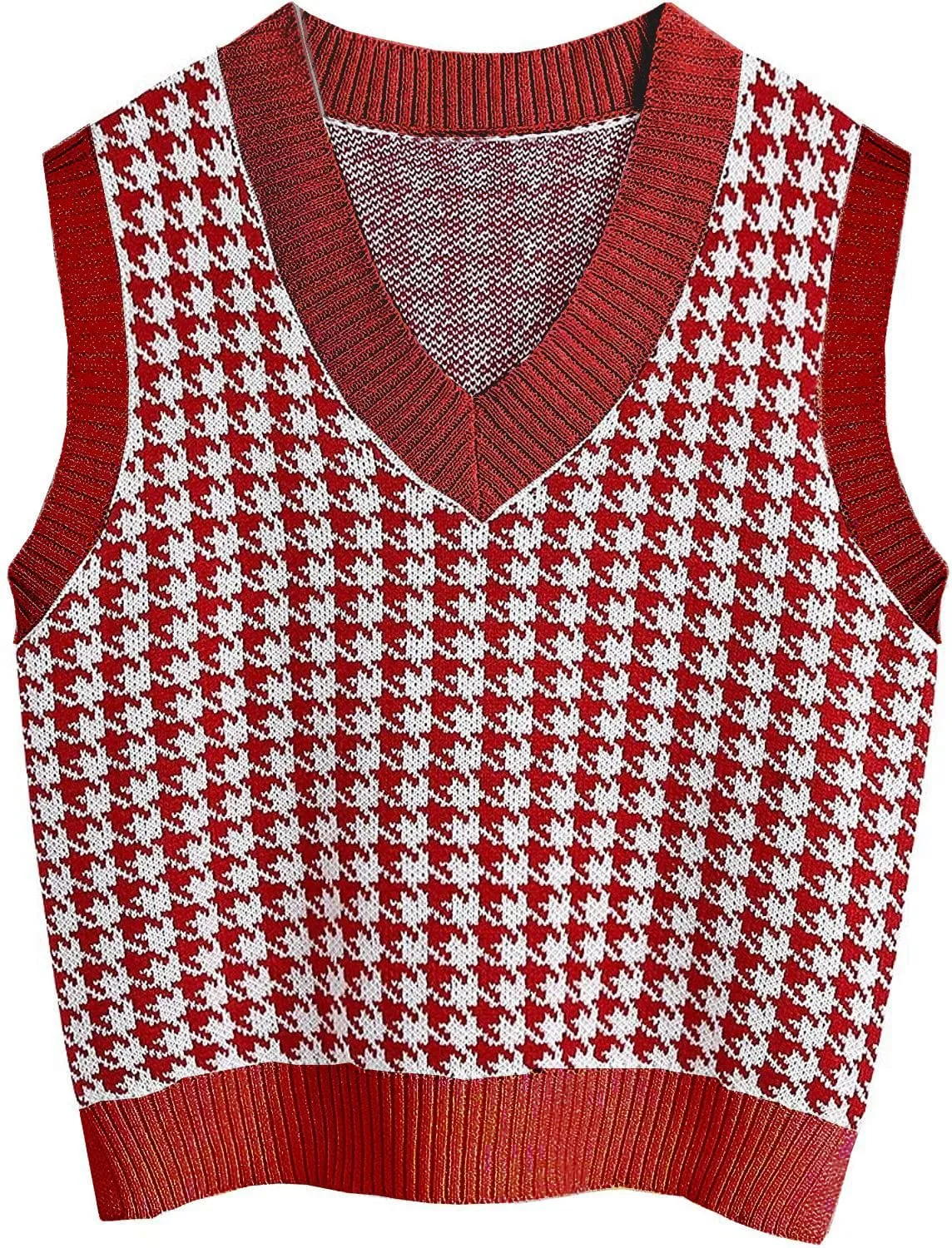 Classic Houndstooth Sweater Vest