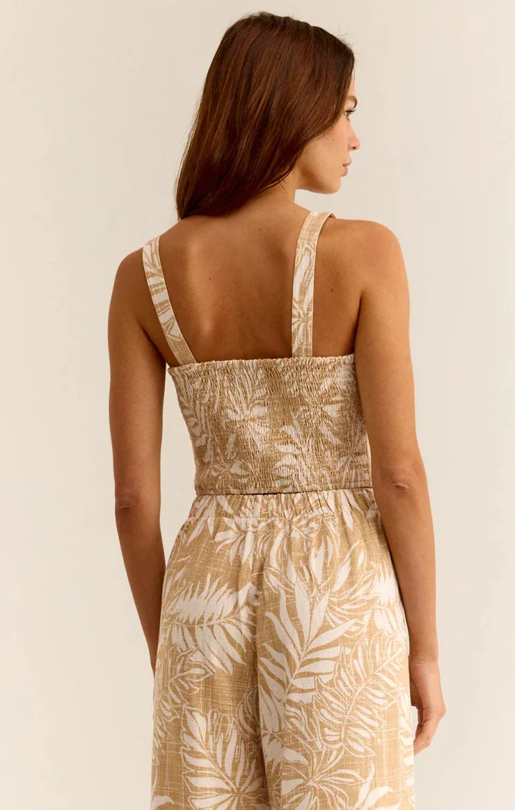 Crawford Linen Palm Tank