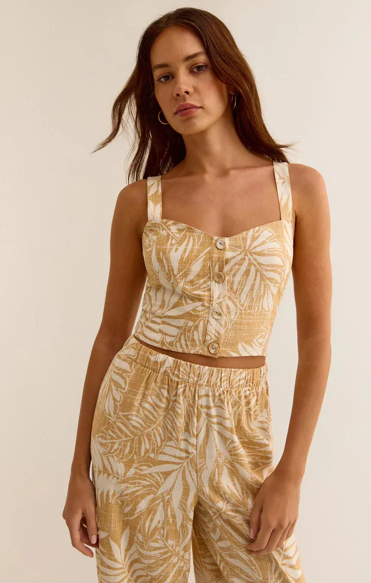 Crawford Linen Palm Tank