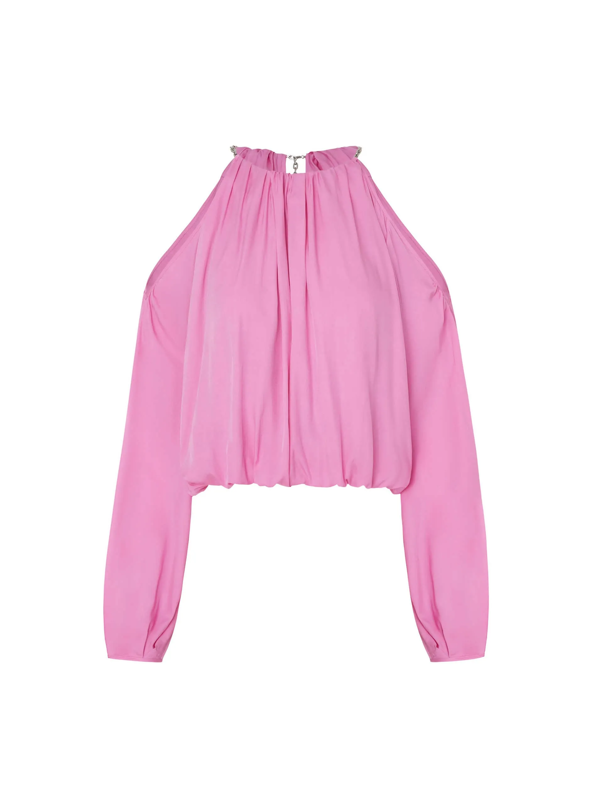 Cut Shoulder Cropped Top