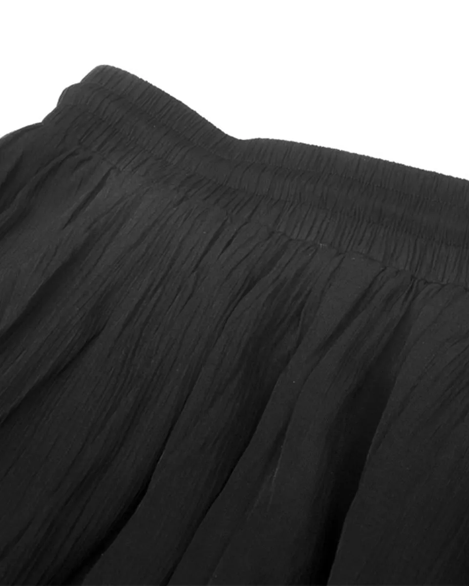 Dark In Love Whispering Moon Layered Gothic Maxi Skirt
