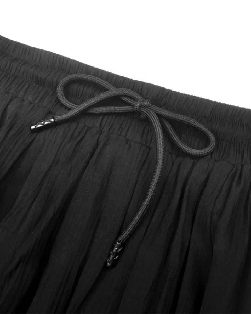 Dark In Love Whispering Moon Layered Gothic Maxi Skirt