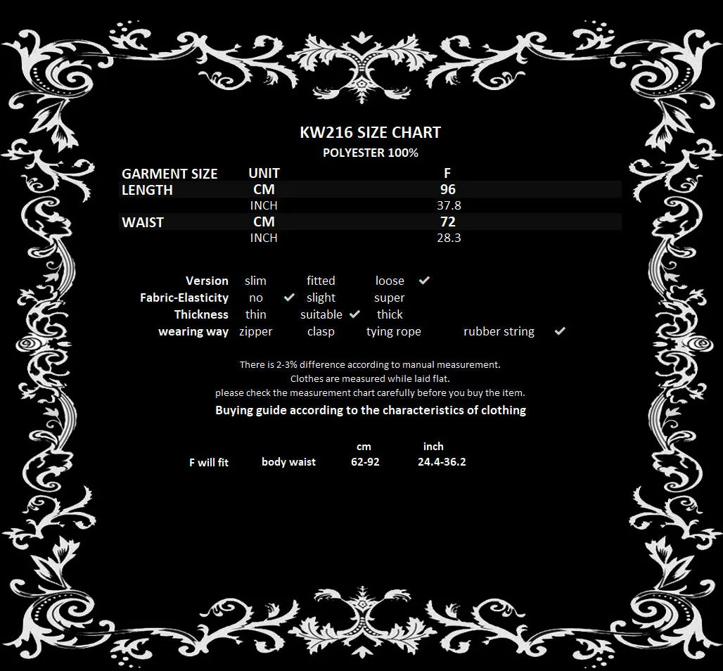 Dark In Love Whispering Moon Layered Gothic Maxi Skirt
