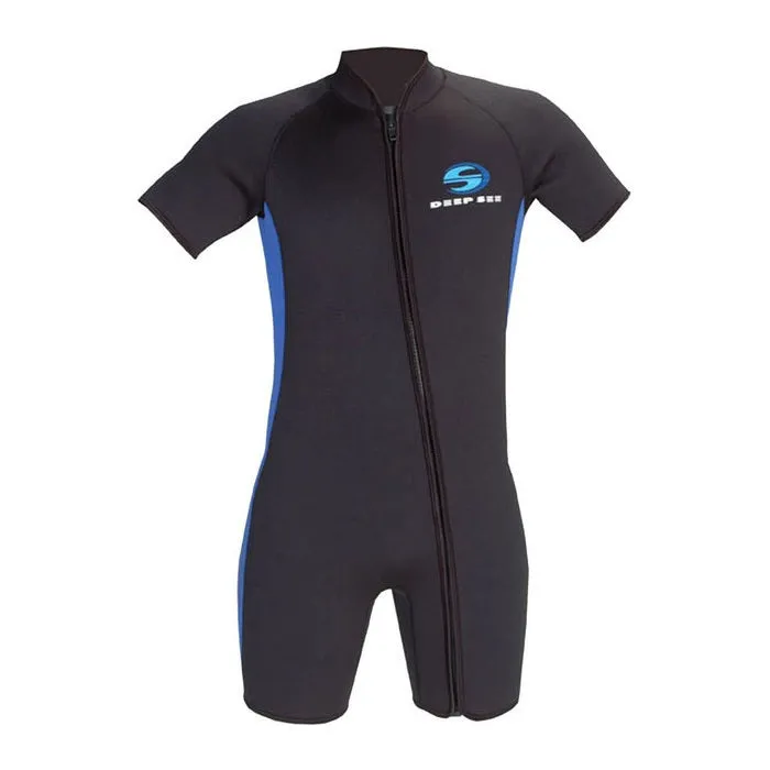 Deep See 3mm Man Shorty Front Zip Dive Wetsuit