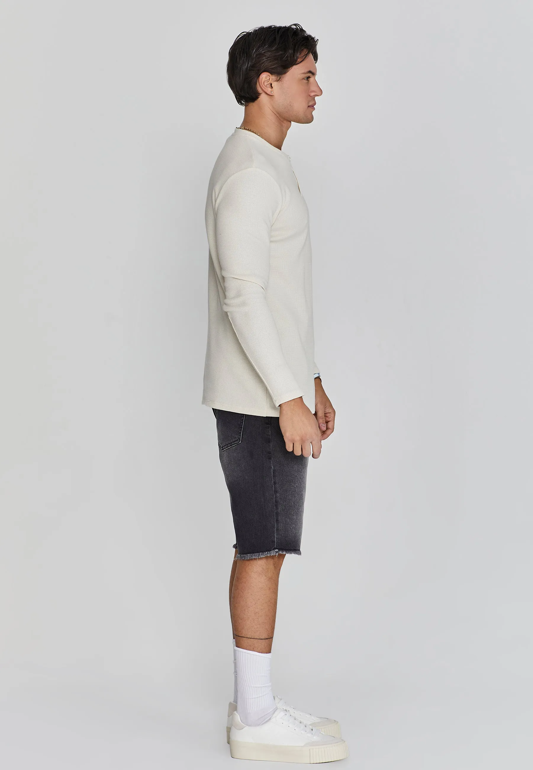 Ecru Henley T-Shirt