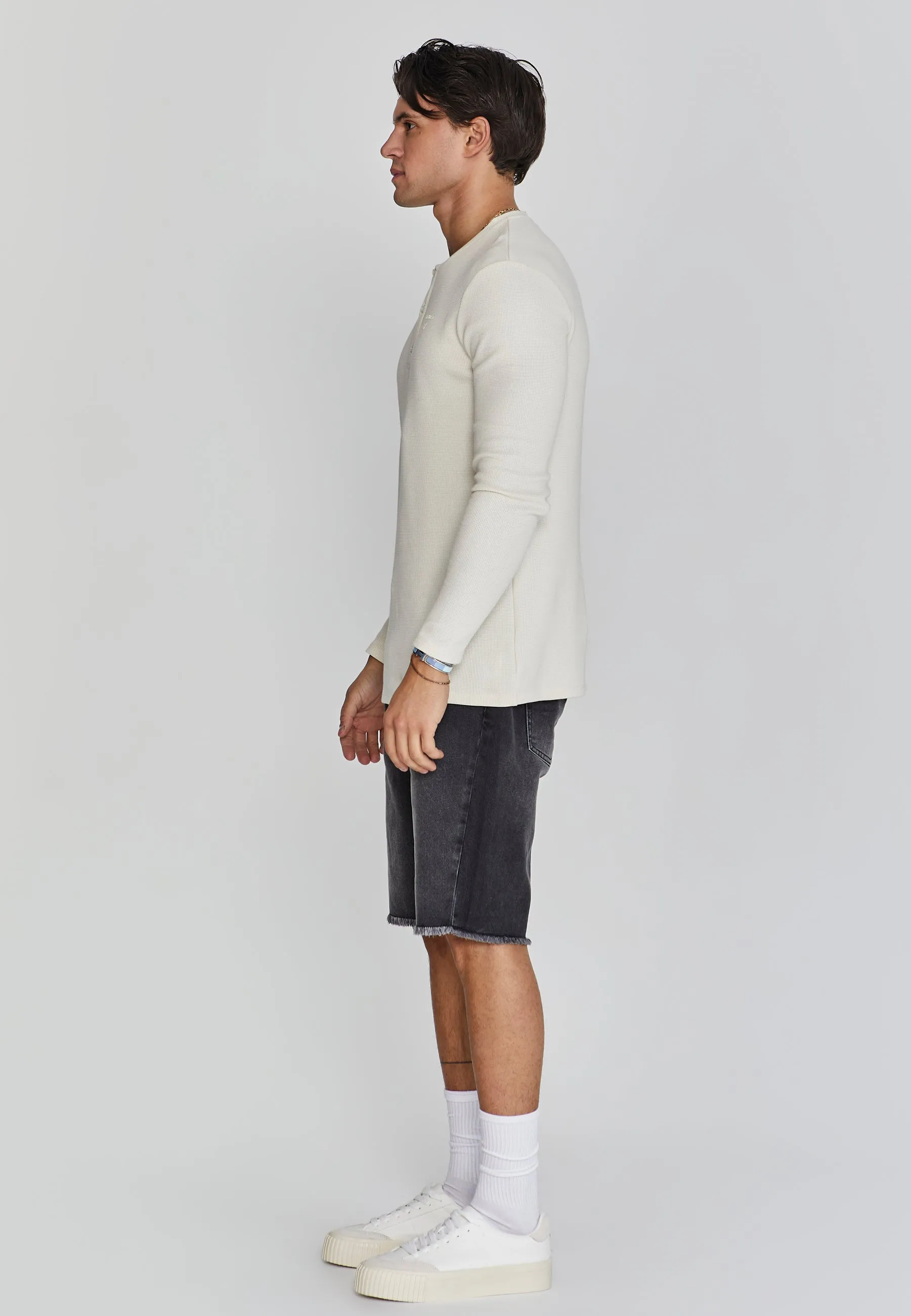 Ecru Henley T-Shirt