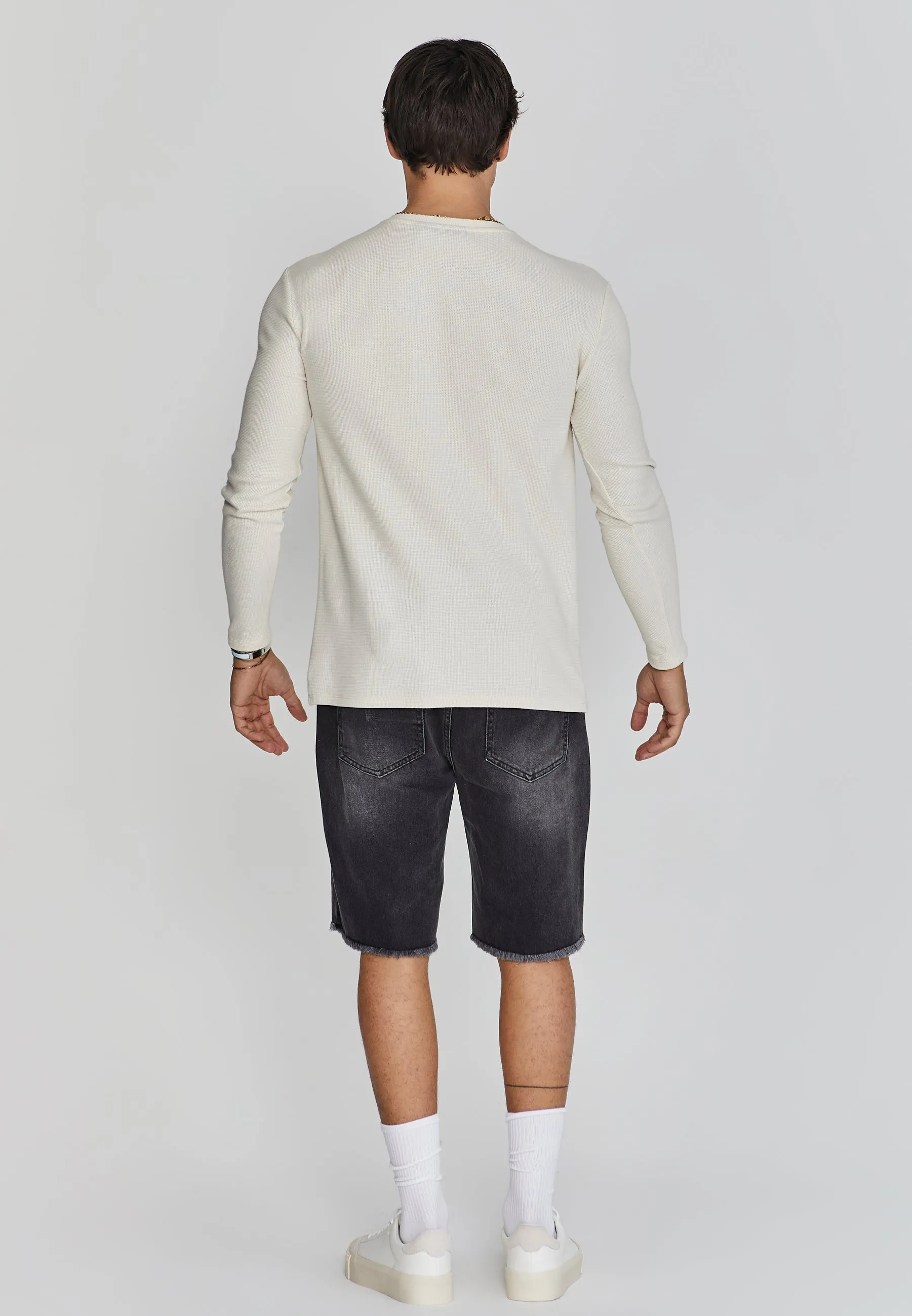 Ecru Henley T-Shirt