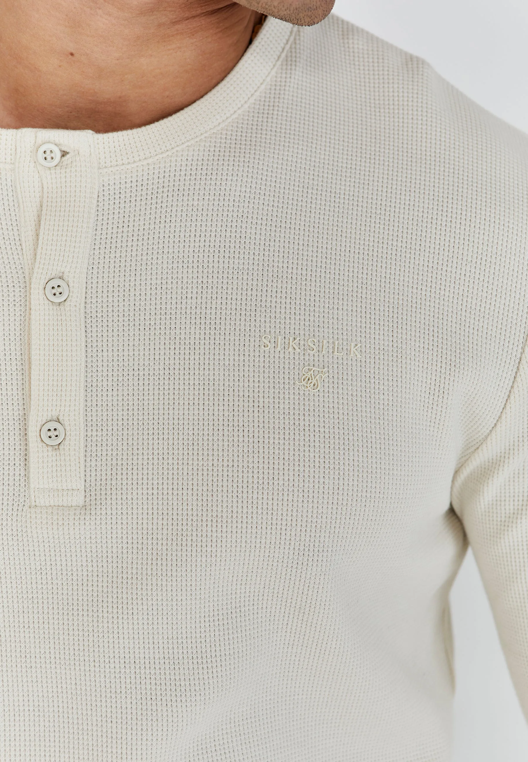 Ecru Henley T-Shirt