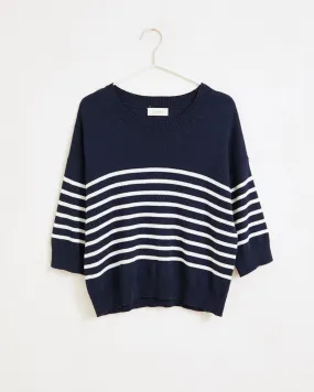 Ese O Ese Cruise Navy Stripe Knit