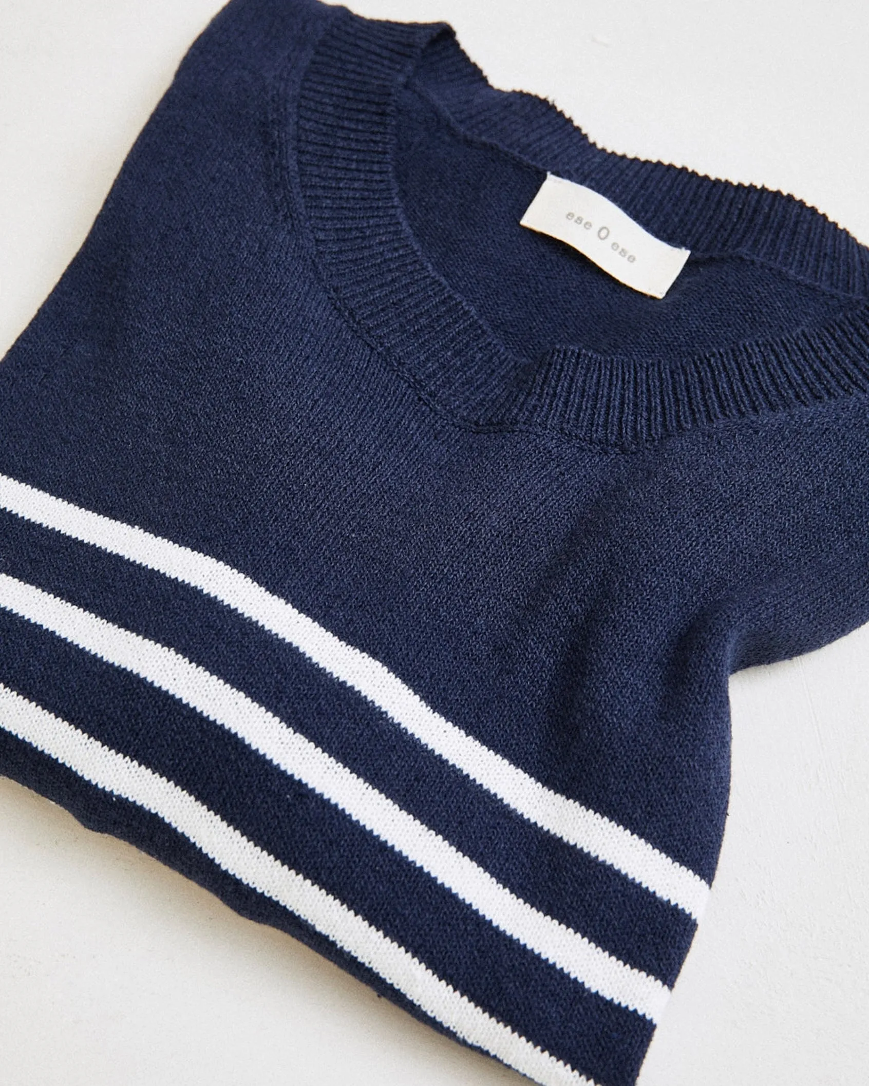 Ese O Ese Cruise Navy Stripe Knit