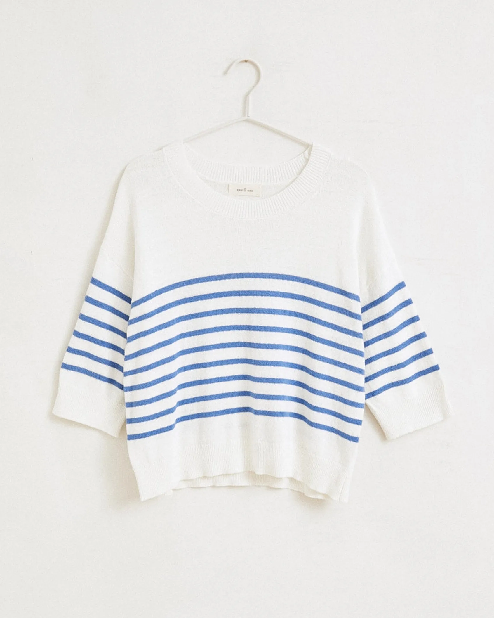 Ese O Ese Cruise White Stripe Knit