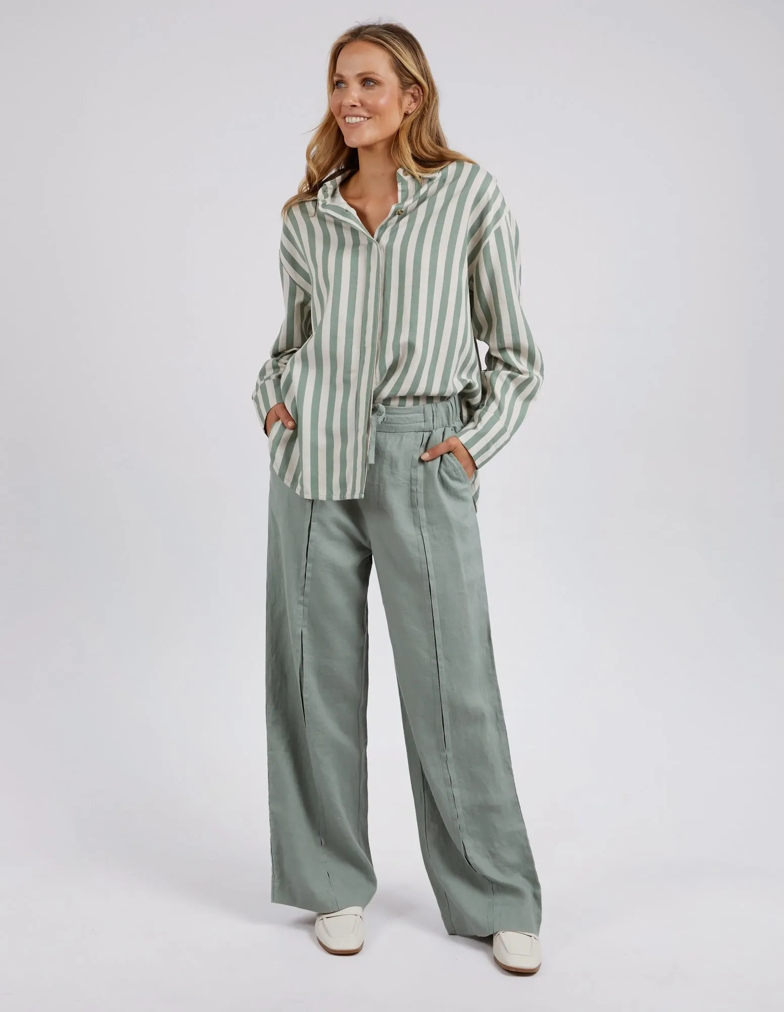 Foxwood Donata Stripe Shirt - Green