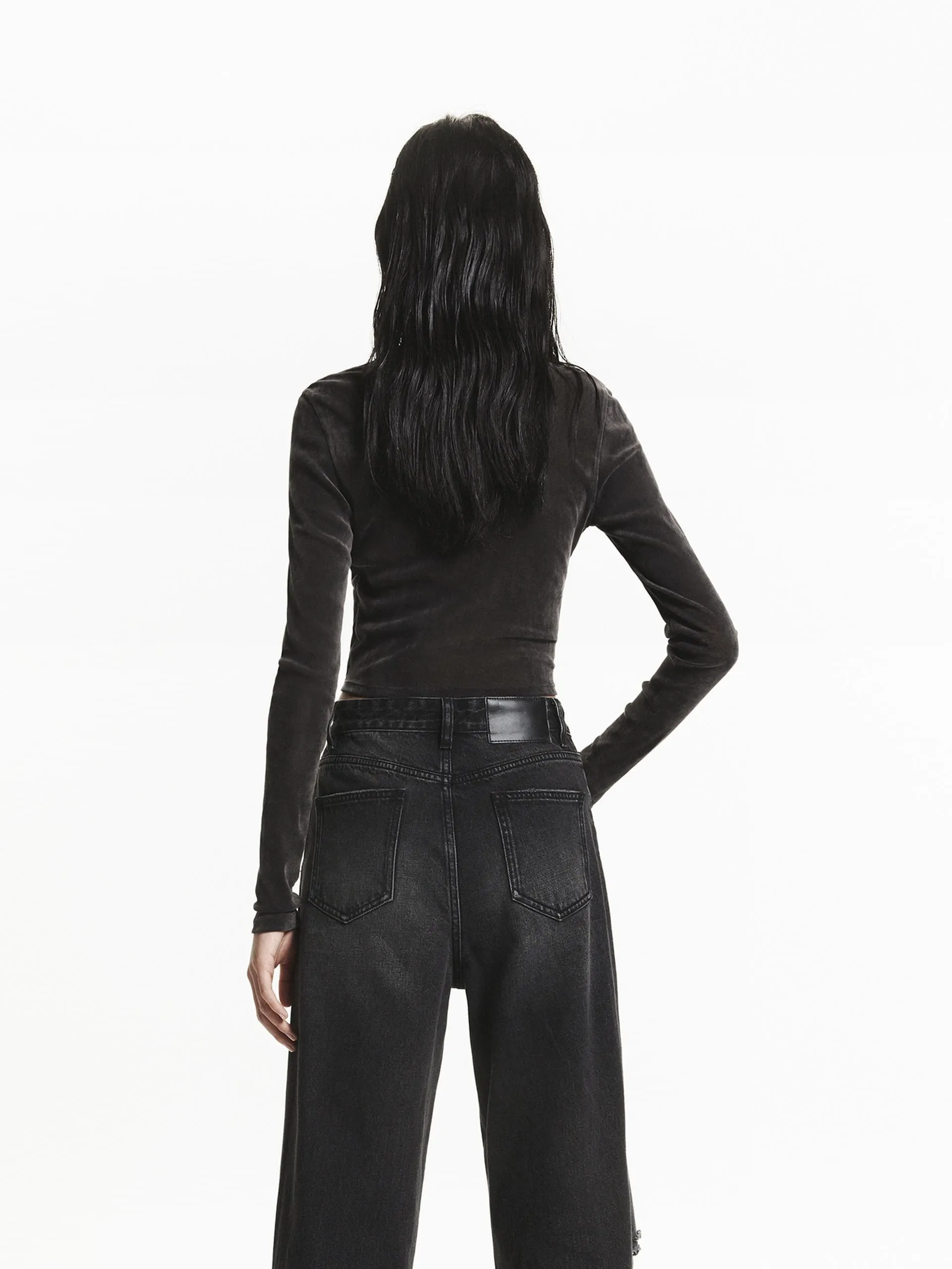 Front Twist Cropped Top