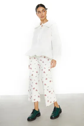 Glamorous Womens White Ditsy Denim Jeans