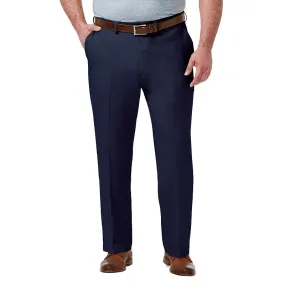 Haggar Mens Classic fit Dress Pants 46 / 29 Blue Solid