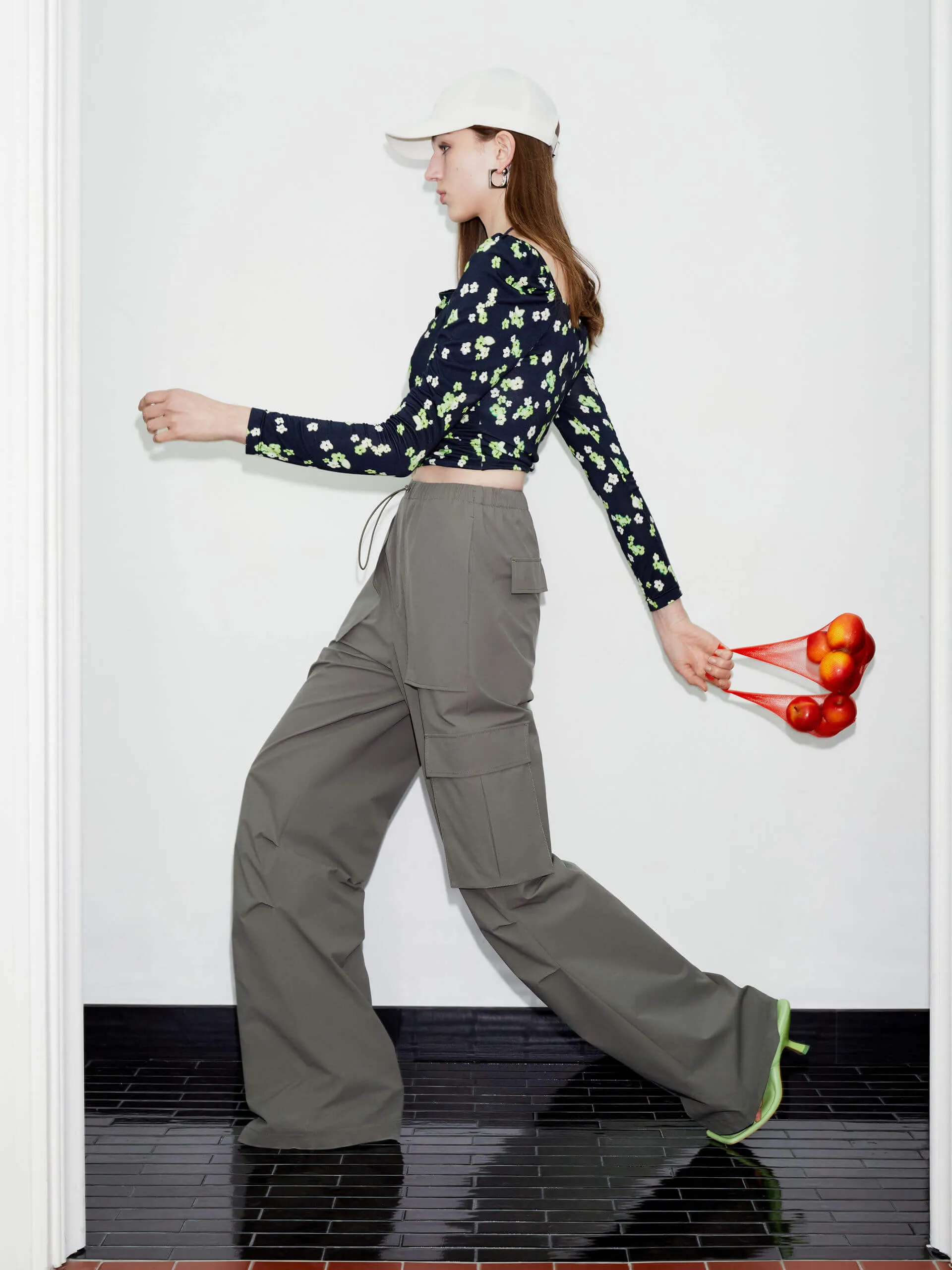 Halterneck Tie Cropped Top