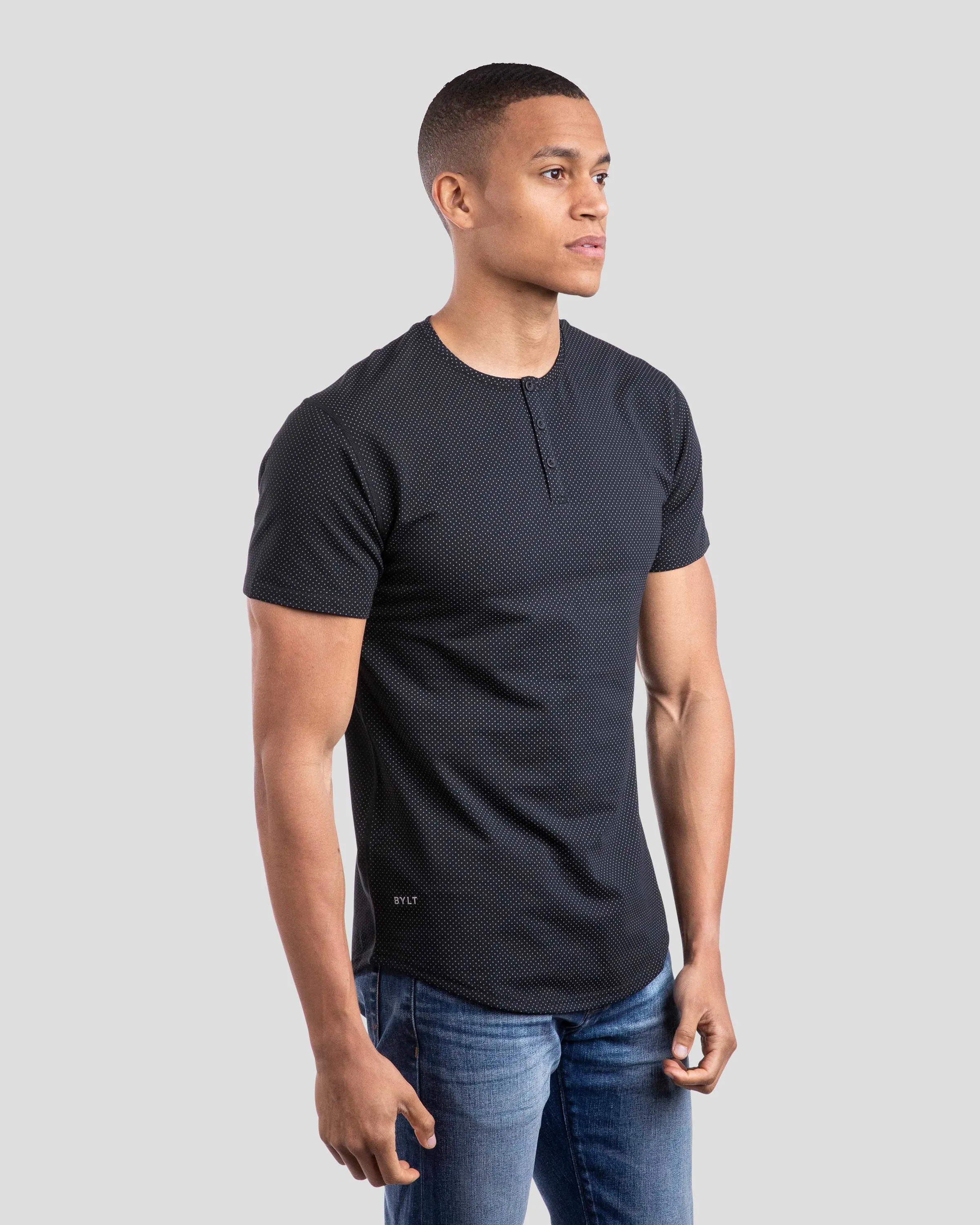 Henley Drop-Cut: LUX Microdot