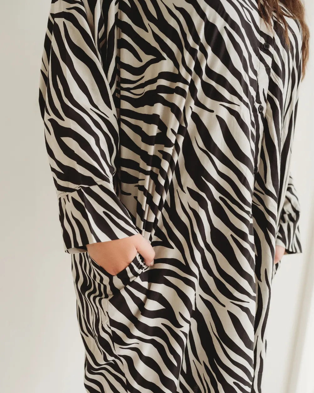 Jess Zebra Viscose Tunic