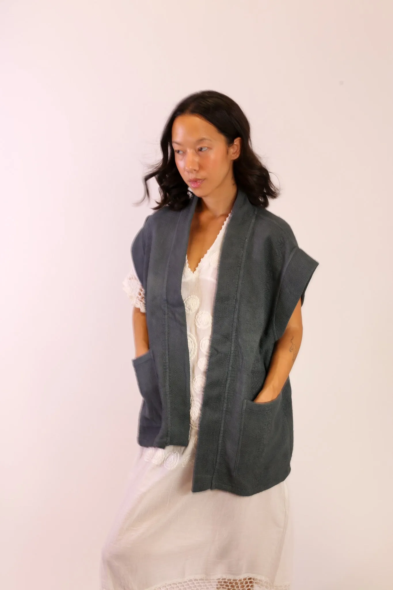 KANTHA VEST JACKET ELLE