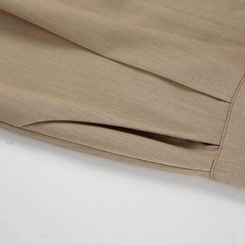 Ladies Stright Leg High Waist Loose Casual Pants C-K6021